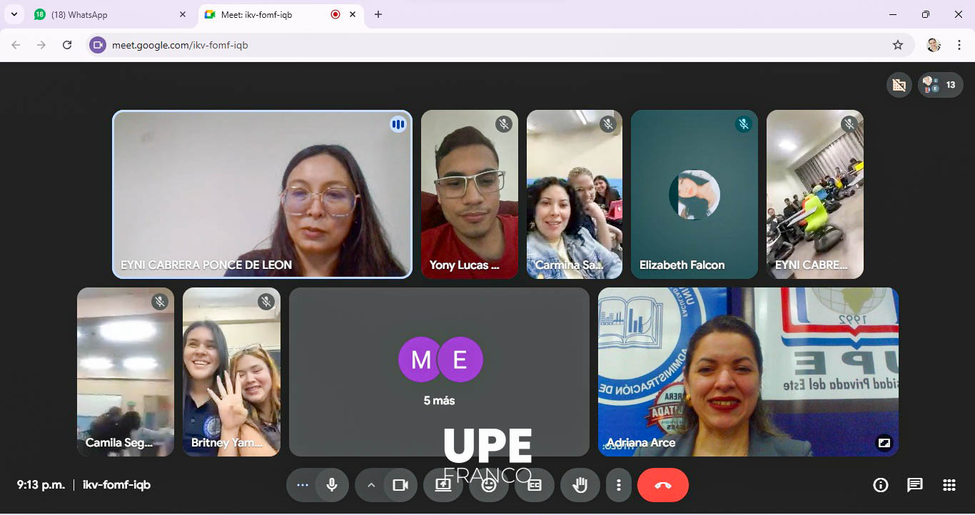 Clase Espejo Internacional: Universidad Privada del Este, sede Presidente Franco - Universidad Privada Franz Tamayo, Bolivia